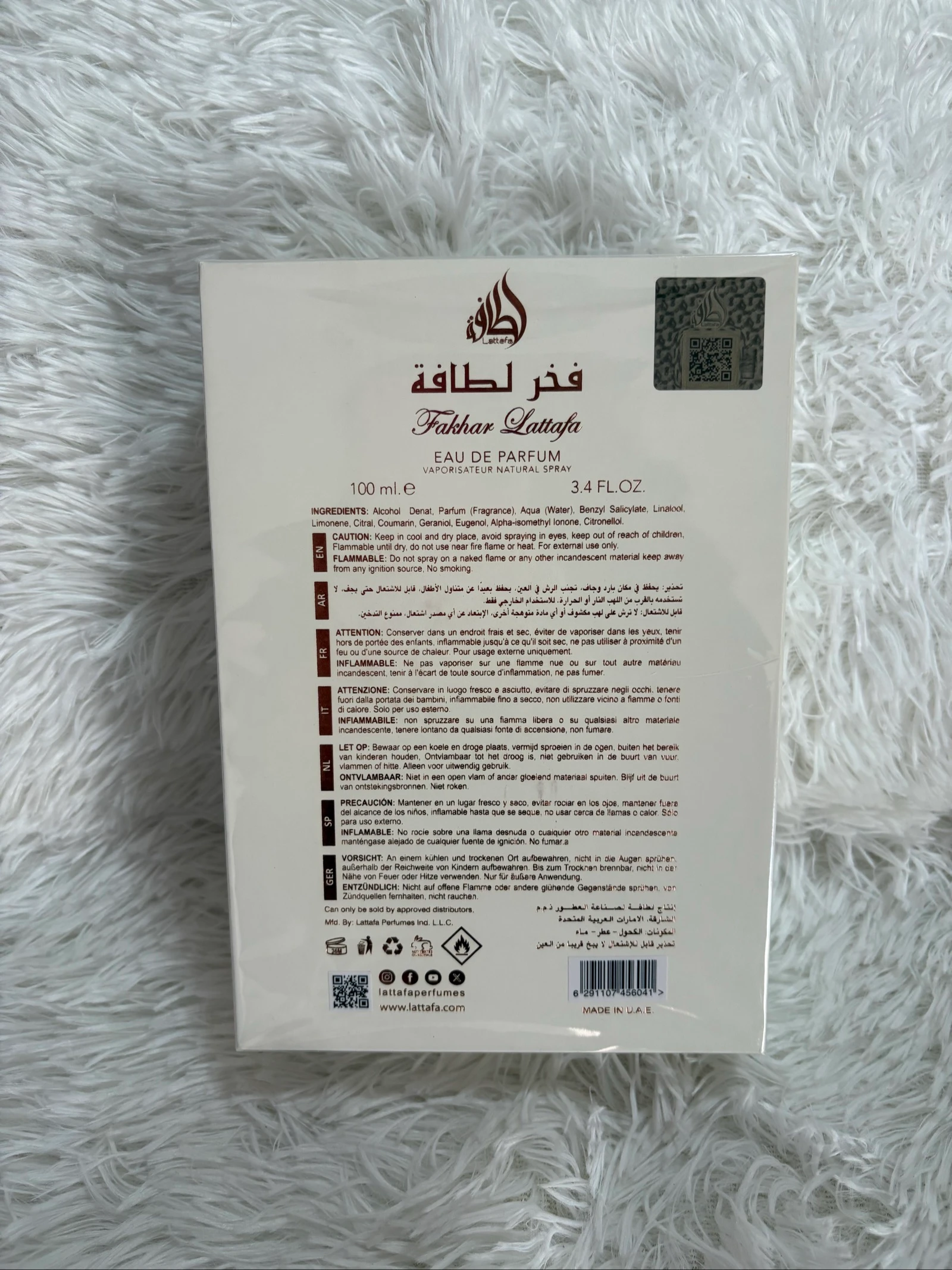 Perfume Arabe Fackhar Rose Nuevo – photo 2